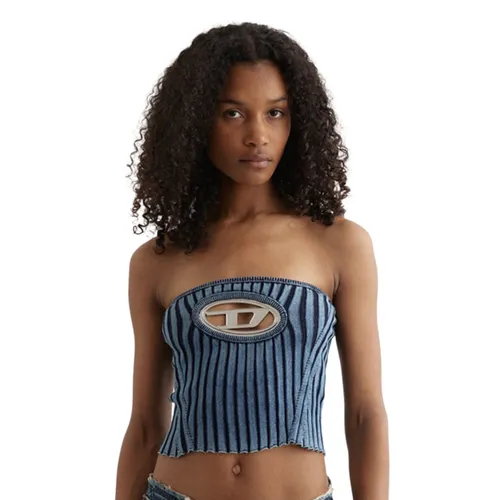 Thời trang Ý - Áo Quây Nữ Diesel M-Clarksville Tube Top A11566 0GFAB 81E Màu Xanh Size S - Vua Hàng Hiệu