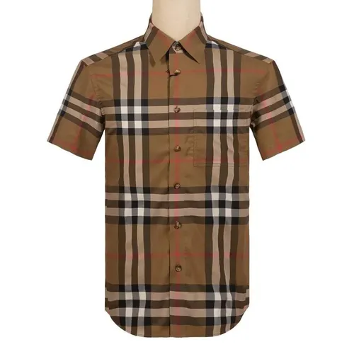 Thời trang - Áo Sơ Mi Nam Burberry With Vintage Brown 8084291 Màu Nâu Size XS - Vua Hàng Hiệu