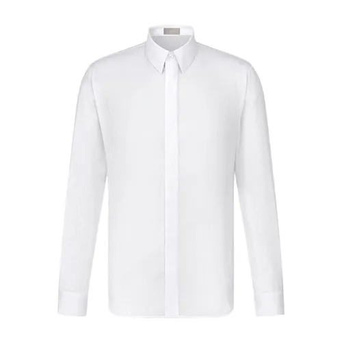 Dior - Áo Sơ Mi Nam Dior Oblique Shirt White Cotton Jacquard 013C502A4743_C080 Màu Trắng Size 38 - Vua Hàng Hiệu