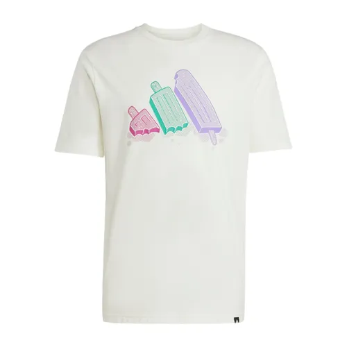 Thời trang - Áo Thun Nam Adidas Graphic Lounge Ice T-Shirt JJ4020 Màu Trắng Size L - Vua Hàng Hiệu