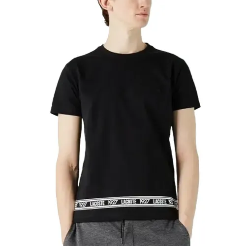 Áo Thun Nam Lacoste Men's T-Shirts Regular Màu Đen Size 3