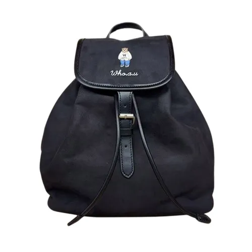 WHOAU - Balo WHOAU Steve Backpack Black Màu Đen - Vua Hàng Hiệu