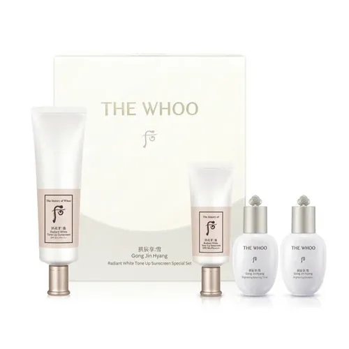 Kem chống nắng - Bộ Kem Chống Nắng Nâng Tone Da Whoo Seol Radiant Tone Up Sunscreen 4 Món - Vua Hàng Hiệu