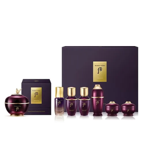 Mỹ phẩm - Bộ Kem Dưỡng Kiệt Tác Hoàn Lưu Whoo Hwanyu Imperial Youth Contour Eye Cream Special Set 7 Món - Vua Hàng Hiệu