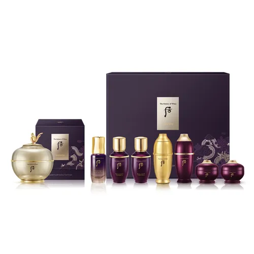 Mỹ phẩm - Bộ Kem Dưỡng Mắt Kiệt Tác Hoàn Lưu Cao Whoo Hwanyu Imperial Youth Contour Eye Cream Set 8 Món - Vua Hàng Hiệu