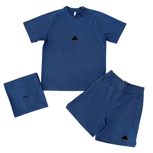 Adidas Nam Xanh Bộ quần áo cộc tay - Bộ Quần Áo Cộc Tay Nam Adidas Z.N.E. Màu Xanh Size M (Form China) - Vua Hàng Hiệu