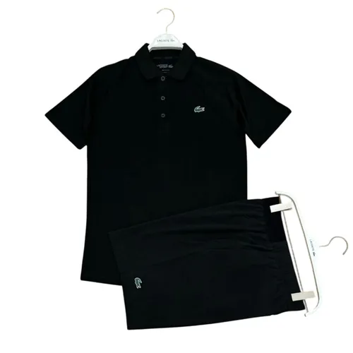 Bộ Quần Áo Cộc Tay Nam Lacoste Men's Màu Đen Size 3 - Thời trang - Vua Hàng Hiệu