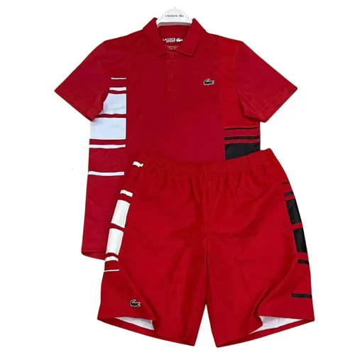 Bộ Thể Thao Nam Lacoste Men's Sport Colorblock Piqué Màu Đỏ - Thời trang - Vua Hàng Hiệu