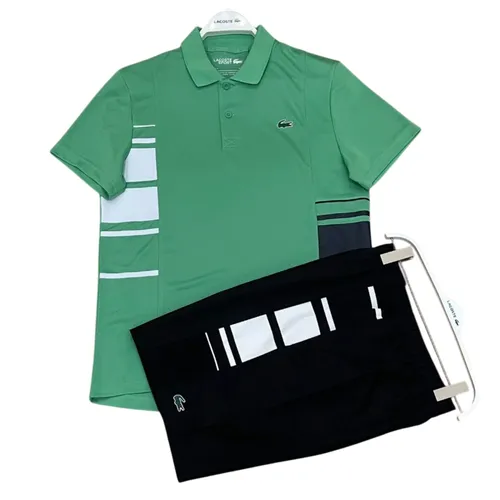 Bộ Thể Thao Nam Lacoste Men's SPORT Colorblock Piqué Màu Xanh Đen Size 4 - Thời trang - Vua Hàng Hiệu