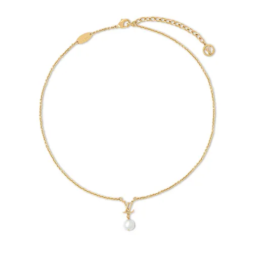 Dây Chuyền Nữ Louis Vuitton LV Iconic Louisa Necklacev M01623 Màu Vàng