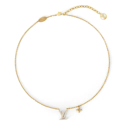 Louis Vuitton - Dây Chuyền Nữ Louis Vuitton LV Iconic Necklace Gold M00596 Màu Vàng - Vua Hàng Hiệu