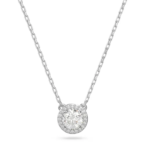 Dây Chuyền Swarovski Constella Pendant Round Cut, Pavé, White, Rhodium Plated 5636264 Màu Bạc - Trang sức - Vua Hàng Hiệu