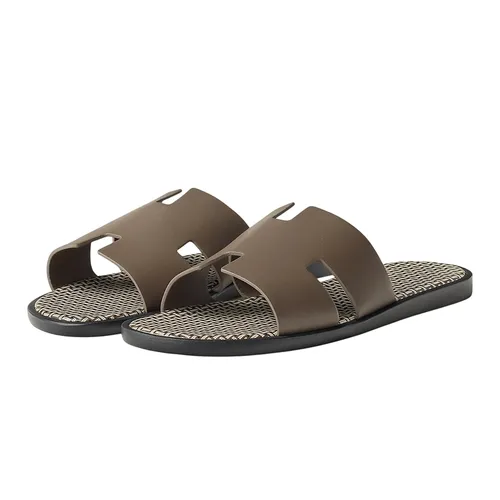 Dép - Dép Hermès Izmir Étoupe H241869ZHX3455 Màu Nâu Size 40 - Vua Hàng Hiệu