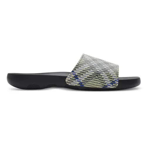 Dép - Dép Nam Burberry Dive Grey Leather Vintage Check Sandals 8102419X Màu Xanh Đen Size 40 - Vua Hàng Hiệu