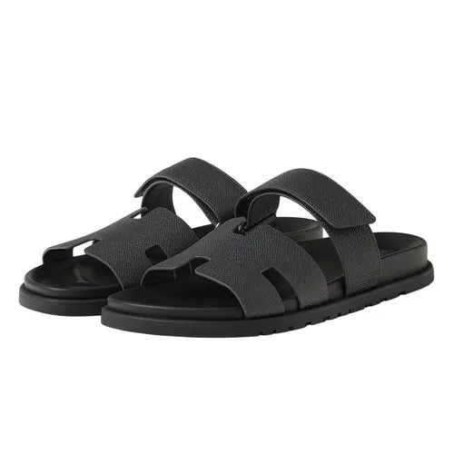 Dép Hermès Nam - Dép Nam Hermès Chypre Sandal Gris Orage H222857ZH6I410 Màu Xám Size 39 - Vua Hàng Hiệu