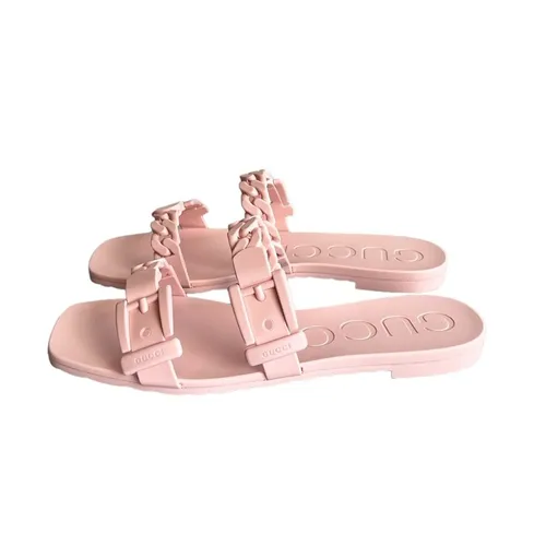 Dép Gucci Nữ - Dép Nữ Gucci Pink Rubber Sandals Pink Màu Hồng Size 36 - Vua Hàng Hiệu