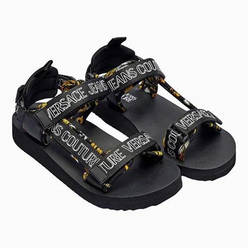 Dép - Dép Sandal Nam Versace 78YA3S7B ZSC21 G89 Màu Đen Họa Tiết Size 40 - Vua Hàng Hiệu