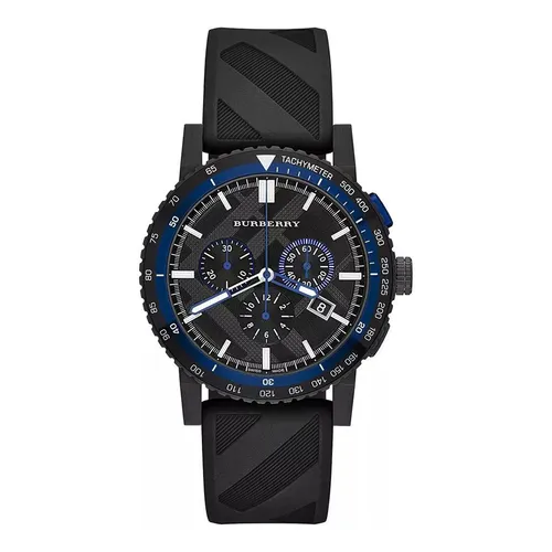Đồng hồ Nam - Đồng Hồ Nam Burberry The City Men's Swiss Chronograph Rubber 42mm BU9806 Màu Đen - Vua Hàng Hiệu