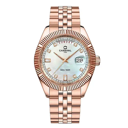 Đồng hồ - Đồng Hồ Nam Carnival 8190G-VH-TK Watch Màu Vàng Hồng - Vua Hàng Hiệu
