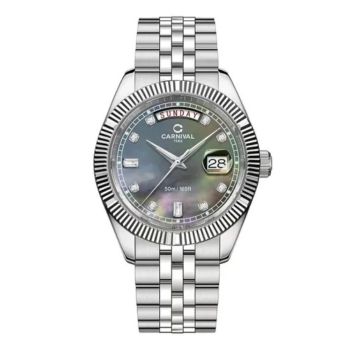 Đồng hồ - Đồng Hồ Nam Carnival 8190G-VT-DK Watch Màu Bạc - Vua Hàng Hiệu