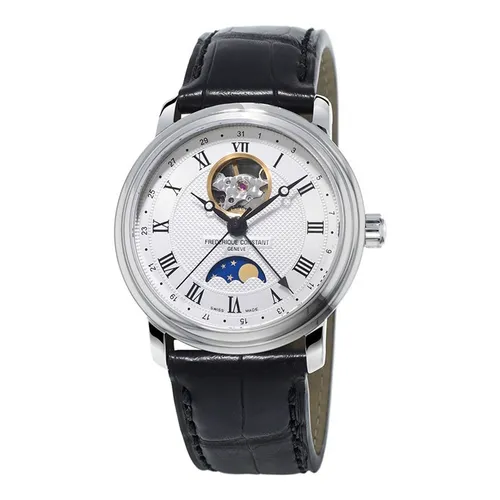 Frederique Constant - Đồng Hồ Nam Frederique Constant Classics Heart Beat Moonphase FC-335MC4P6 Màu Đen - Vua Hàng Hiệu