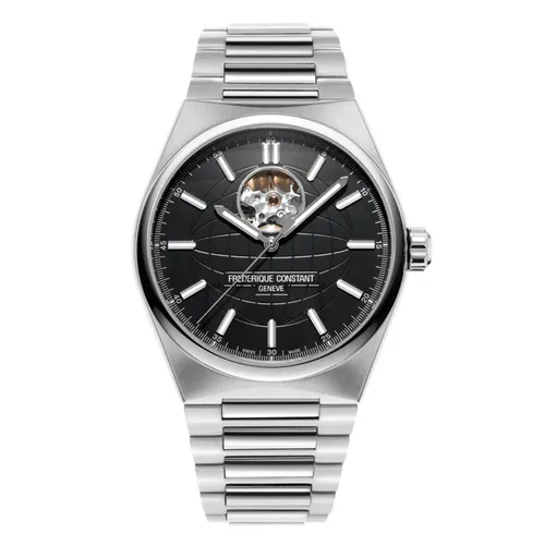 Đồng Hồ Nam Frederique Constant Heart Beat Highlife - FC-310B4NH6B (FC310B4NH6B) Màu Bạc Đen (Tặng Kèm Bộ Dây Hãng)