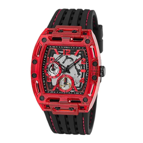 Đồng hồ - Đồng Hồ Nam Guess Mens Black Red Multi Function Watch GW0499G4 Màu Đỏ - Đen - Vua Hàng Hiệu