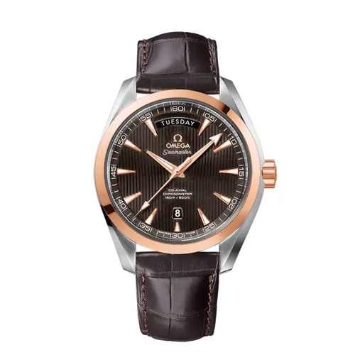 Omega - Đồng Hồ Nam Omega Terra Co-Axial Chronometer Day-Date Watch 231.23.42.22.06.001 Màu Nâu - Vua Hàng Hiệu