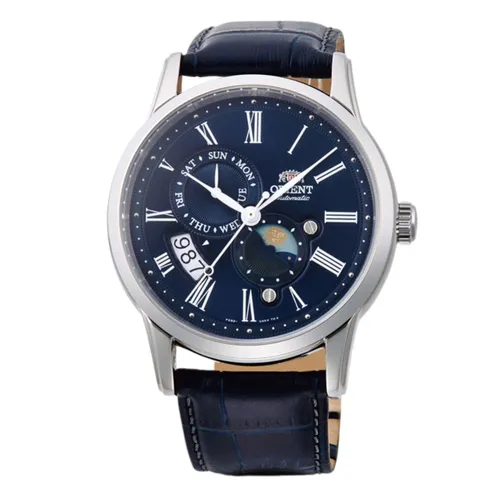 Đồng hồ - Đồng Hồ Nam Orient Sun And Moon Gen 3 AK0011D30B (RN-AK0004L) Màu Xanh Navy - Vua Hàng Hiệu