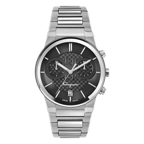 Đồng hồ - Đồng Hồ Nam Salvatore Ferragamo Watch Màu Đen - Bạc - Vua Hàng Hiệu