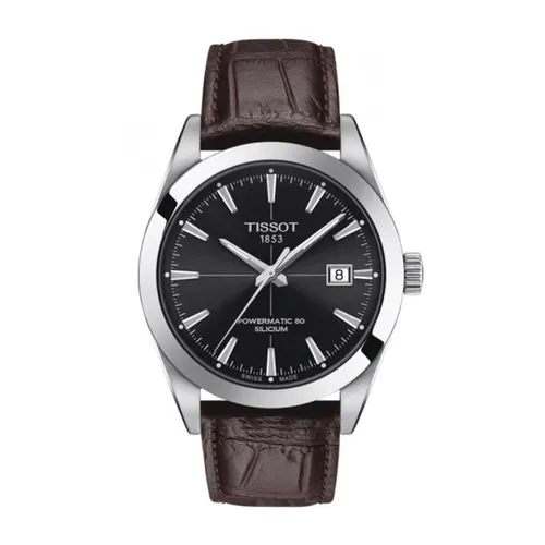 Đồng hồ - Đồng Hồ Nam Tissot Gentleman Powermatic 80 Silicium T127.407.16.051.01 (T1274071605101) Màu Nâu Đen - Vua Hàng Hiệu