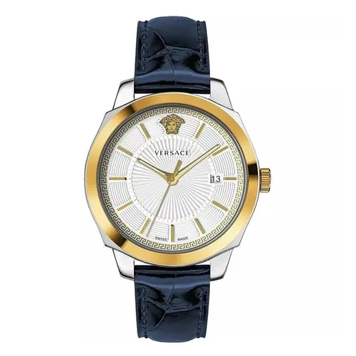 Đồng Hồ Nam Versace Icon Classic Watch 42mm Màu Xanh - Vàng