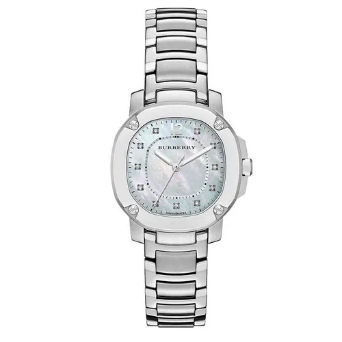 Đồng hồ Burberry - Đồng Hồ Nữ Burberry Women's The Britain Diamonds Mother Of Pearl Dial Silver Steel Strap Watch BBY1804 Màu Bạc - Vua Hàng Hiệu