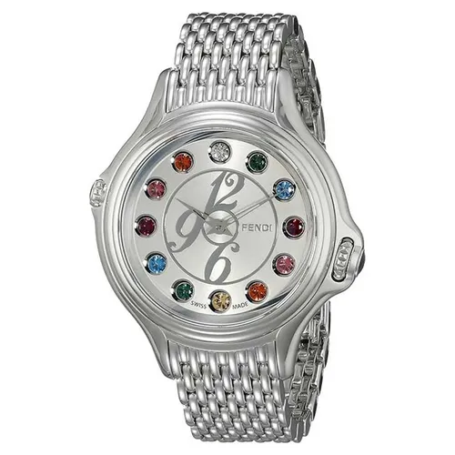 Đồng hồ - Đồng Hồ Nữ Fendi Crazy Carats Watch F105036000T02 Màu Bạc - Vua Hàng Hiệu