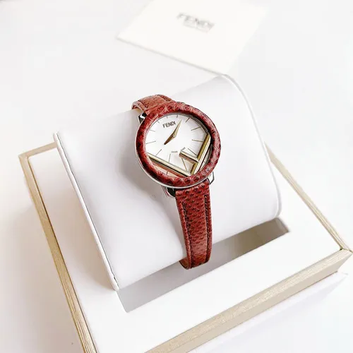 Đồng Hồ Nữ Fendi Runway Case 28mm Màu Đỏ Trắng