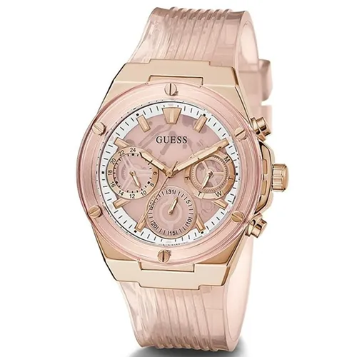 Đồng Hồ Nữ Guess Quartz GW0409L3 Pink Transparent Multifunction Watch Màu Hồng - Đồng hồ - Vua Hàng Hiệu