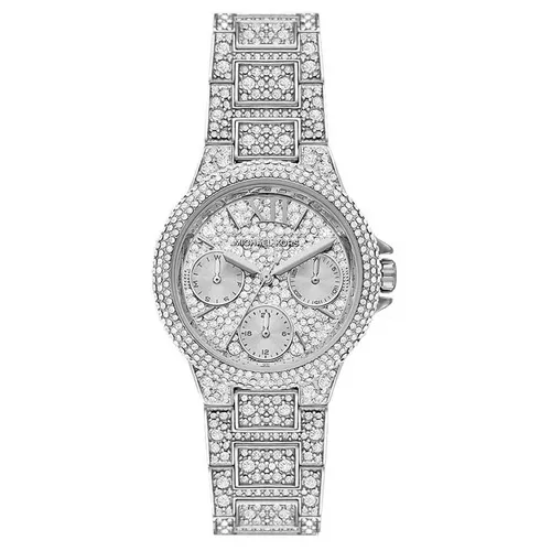 Đồng hồ - Đồng Hồ Nữ Michael Kors MK Camille Silver Tone Watch 33mm Màu Bạc - Vua Hàng Hiệu