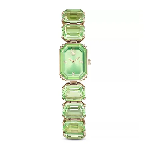 Đồng Hồ Nữ Swarovski 5630834 Octagon Green Champagne Watch Màu Xanh Lá