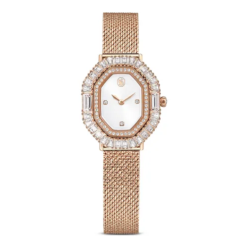 Swarovski - Đồng Hồ Nữ Swarovski Matrix Octagon Watch Metal Bracelet, Rose Gold Tone, Rose Gold-Tone Finish 5732497 Màu Vàng Hồng - Vua Hàng Hiệu