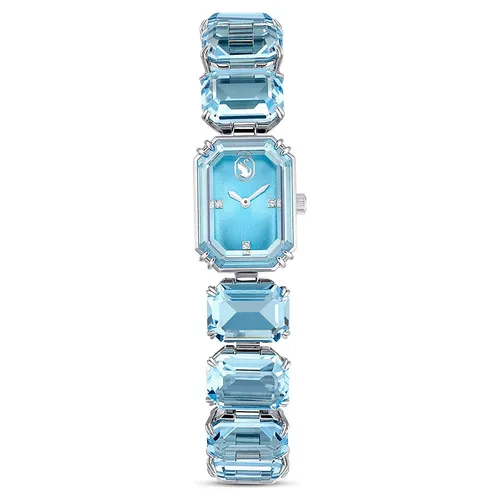 Đồng Hồ Nữ Swarovski Octagon Cut Bracelet, Blue, Stainless Steel 5729722 Màu Xanh Blue
