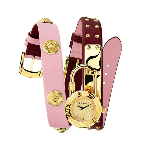 Đồng Hồ Nữ Versace Medusa Lock Icon Watch VEDW00319 Màu Hồng - Tím