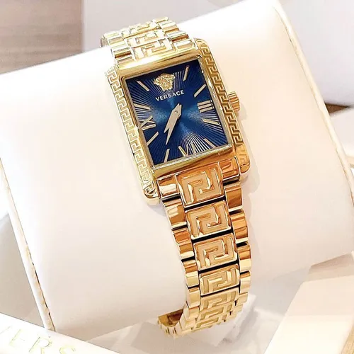 Đồng Hồ Nữ Versace Tonneau Lady Watch Màu Vàng Gold