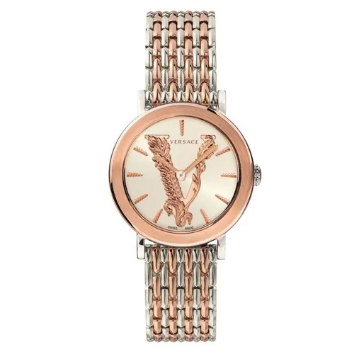 Đồng hồ Ý Trắng - Đồng Hồ Nữ Versace Virtus Watch VEHC00519 36mm Màu Demi (Vàng-Bạc) - Vua Hàng Hiệu