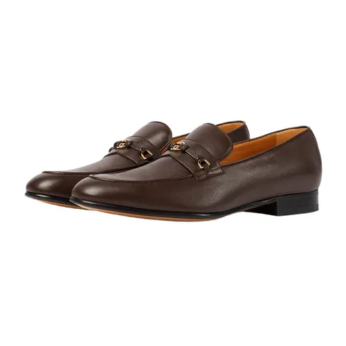 Giày Gucci - Giày Lười Nam Gucci Loafer With Interlocking G Brown 738468 AABUV 2140 Màu Nâu Size 41 - Vua Hàng Hiệu