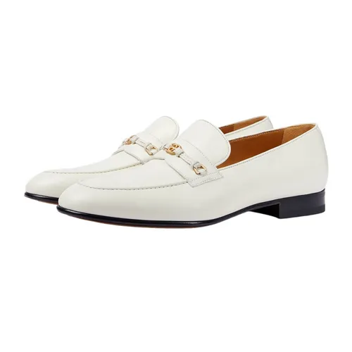 Giày Gucci - Giày Lười Nam Gucci Loafer With Interlocking G White 738468 AABUV 9110 Màu Trắng Size 41 - Vua Hàng Hiệu