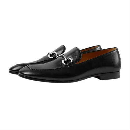 Giày Gucci - Giày Lười Nam Gucci Men’s Loafer With Horsebit 649479 0G0V0 1000 Màu Đen Size 40 - Vua Hàng Hiệu