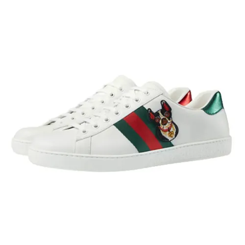 Giày - Giày Sneakers Nam Gucci Ace Year Of The Dog Màu Trắng Size 41 - Vua Hàng Hiệu