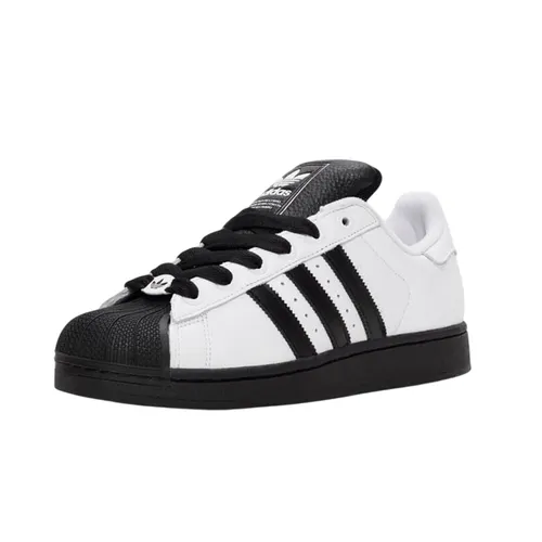 Giày - Giày Thể Thao Adidas Superstar II JI0124 Màu Đen/Trắng Size 4 UK - Vua Hàng Hiệu