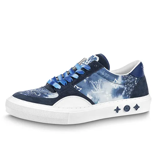 Giày - Giày Thể Thao Nam Louis Vuitton LV 1AA7MA Ollie Sneaker Màu Xanh Size 41 - Vua Hàng Hiệu