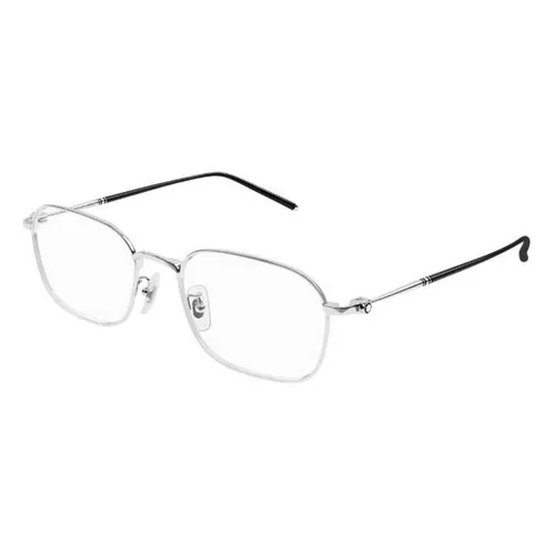 Gọng Kính Nam Montblanc MB0414OA 003 Màu Bạc - Đen - Kính mắt - Vua Hàng Hiệu